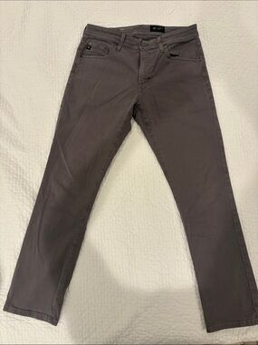 AG Adriano Goldschmied Slim Straight Men's Jeans in Charcoal
